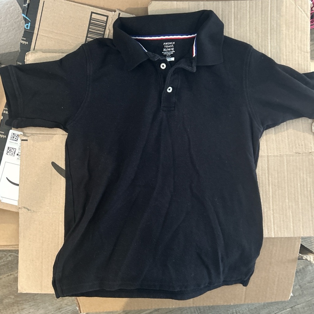 French Toast Classic Black Polo Shirt